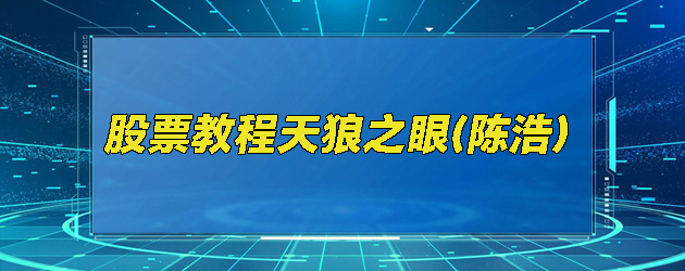 股票教程天狼之眼