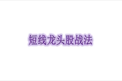 短线龙头股战法26集